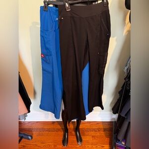 2 pair Nurses Scrub pants Sz small